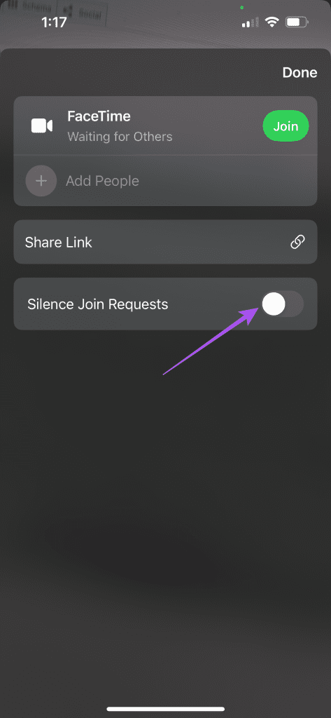 침묵 가입 요청 페이스타임 아이폰 1
