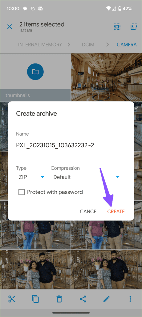 Android Phone 10에서 zip 파일을 만드는 방법