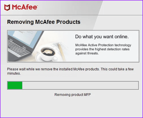 Windows 1에서 McAfee를 완전히 제거