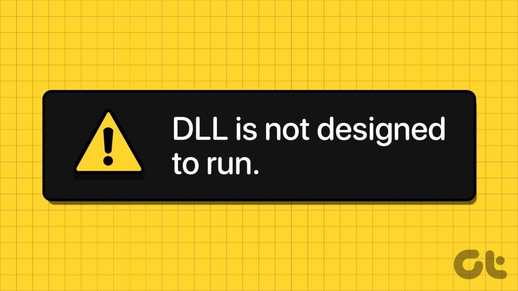 DLL에 대한 주요 수정 사항은 Windows 오류에서 실행되도록 설계되지 않았습니다.