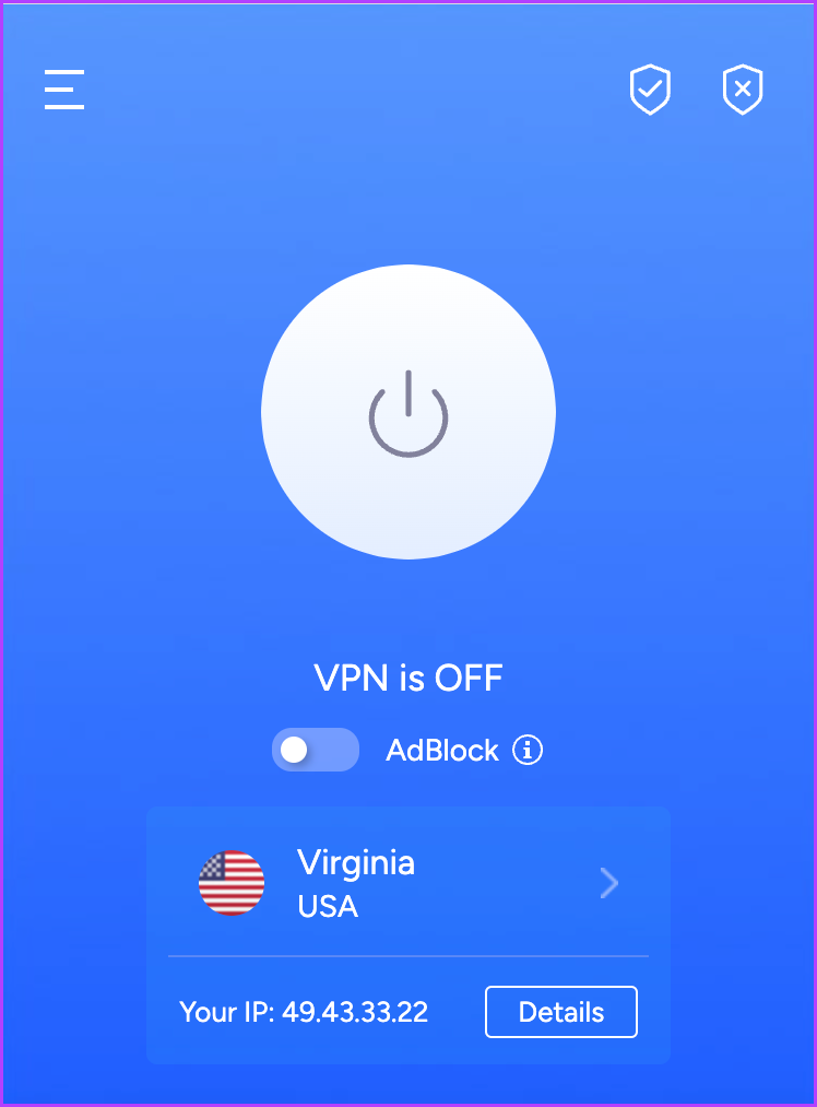 VPN 비활성화