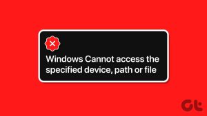 Read more about the article 지정된 장치 경로 또는 파일 오류에 액세스할 수 없는 Windows용 상위 6가지 수정 방법