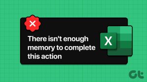Read more about the article Microsoft Excel에서 “이 작업을 완료하기에 충분한 메모리가 없습니다”에 대한 4가지 수정 사항
