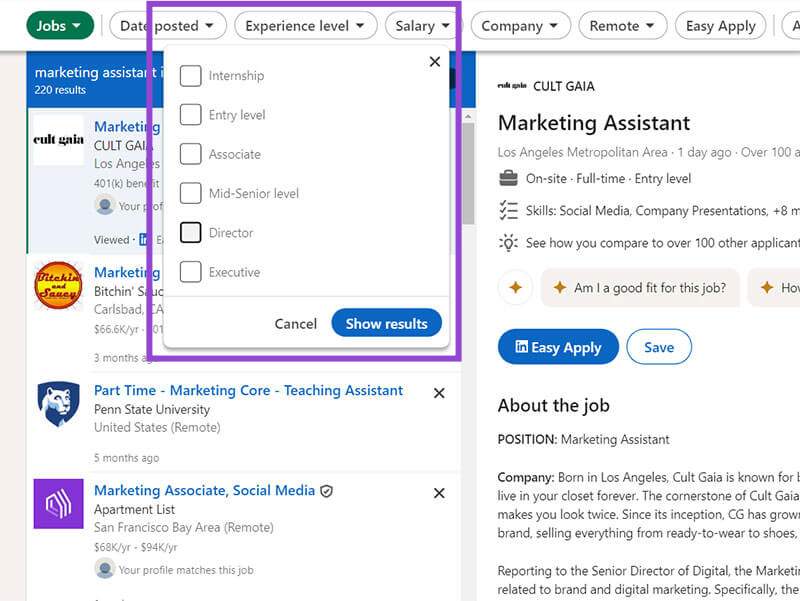 LinkedIn 검색이 작동하지 않음 - 5가지 수정 사항 2