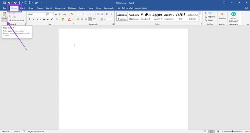 Microsoft Word 4에 PowerPoint 슬라이드를 포함하는 방법