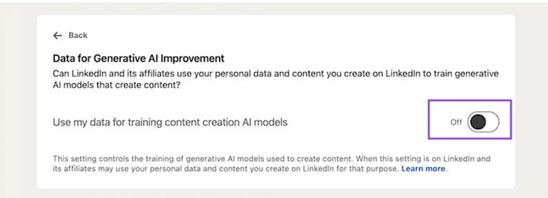 LinkedIn이 데스크톱 4의 데이터에 대한 AI 교육을 중지하는 방법