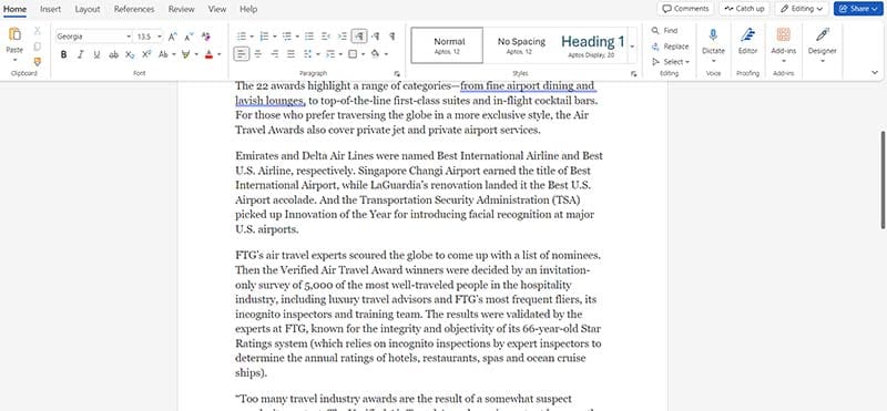 Microsoft Words 표절 검사기 1을 활성화하는 방법